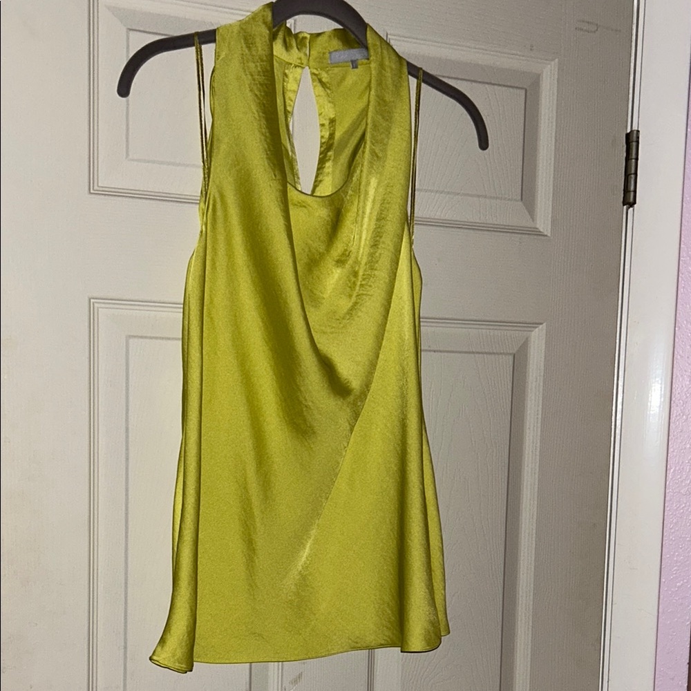 Elegant Sleeveless Yellow Top